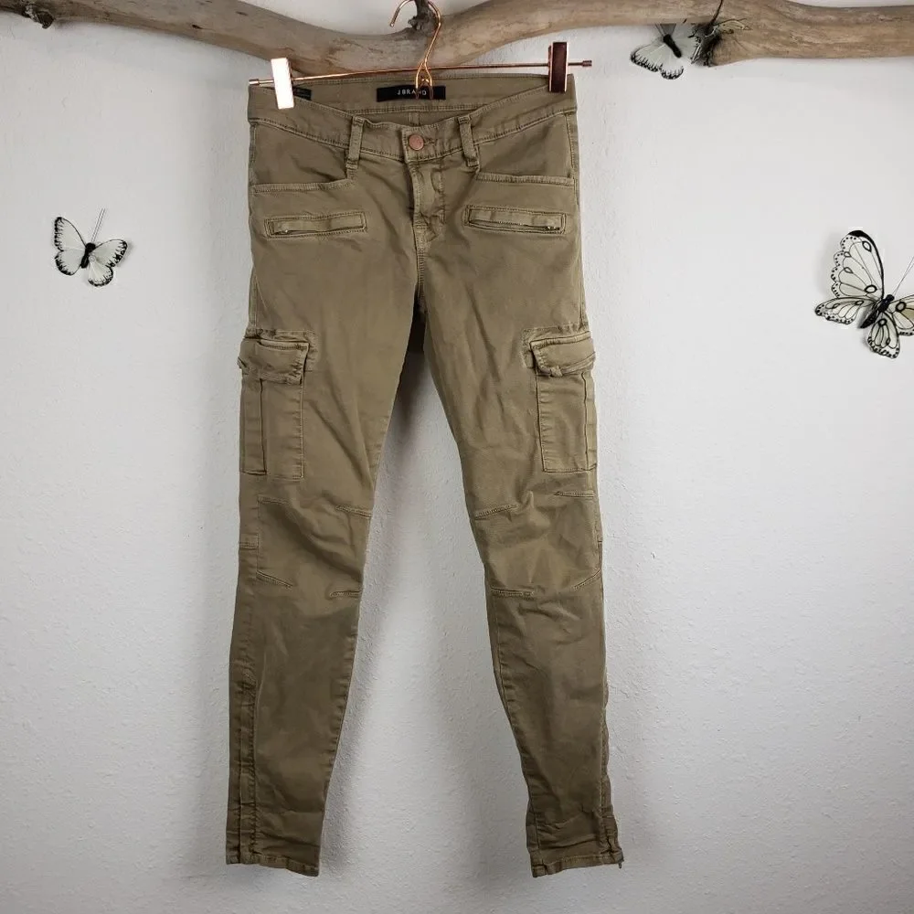 J brand grayson cargo skinny willow green